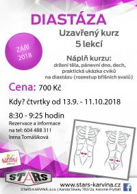 NOVINKA OD ZÁŘÍ - kurz DIASTÁZA (rozestup přímého břišního svalu)