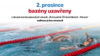 2.12.2023 bude Mìstský bazén uzavøen - závody